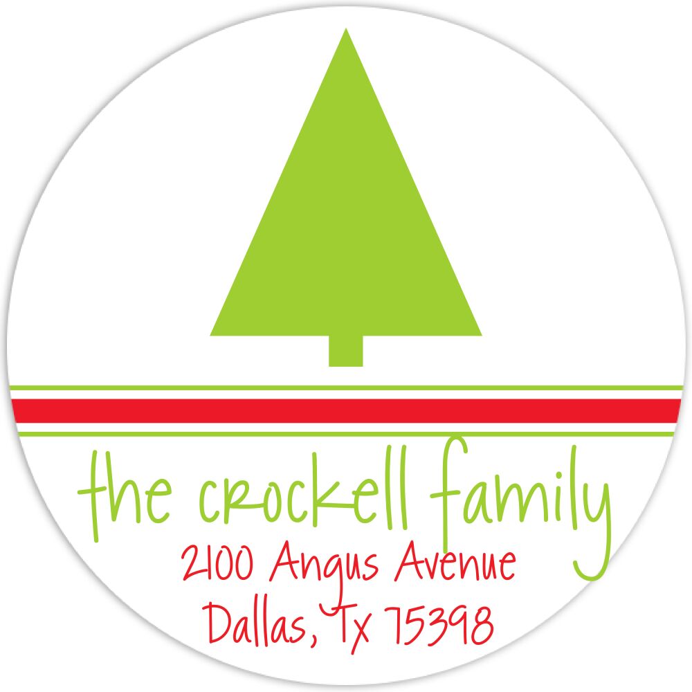 Tis The Season Round Gift Sticker