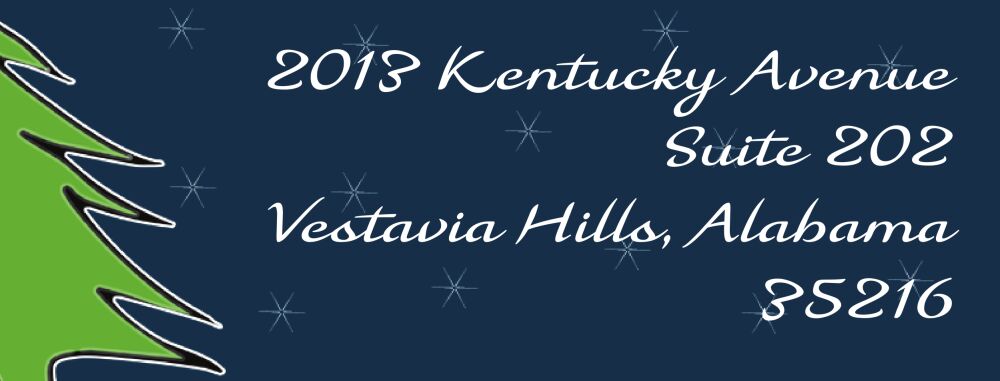 Christmas tree Return Address Label