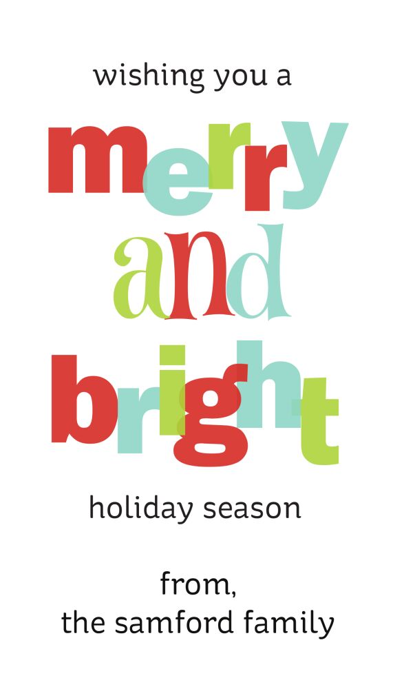 Merry and Bright Enclosure Card Set