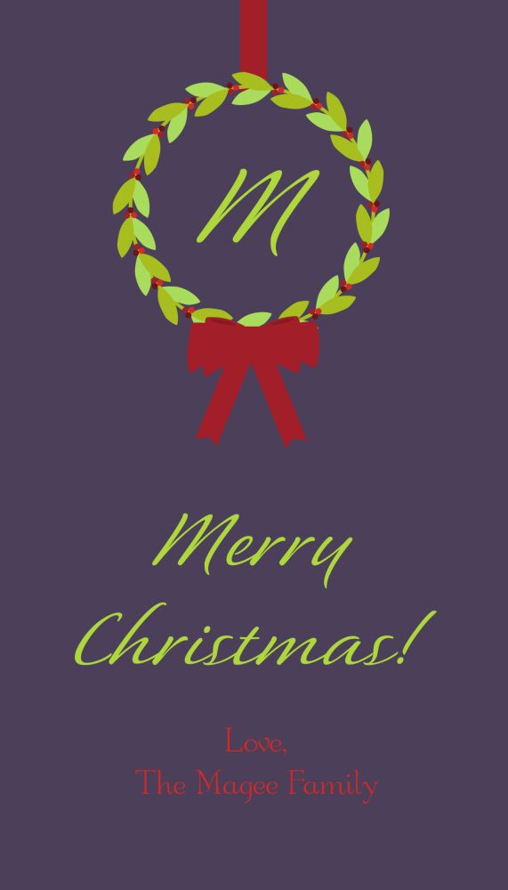 Wreath Gift Sticker