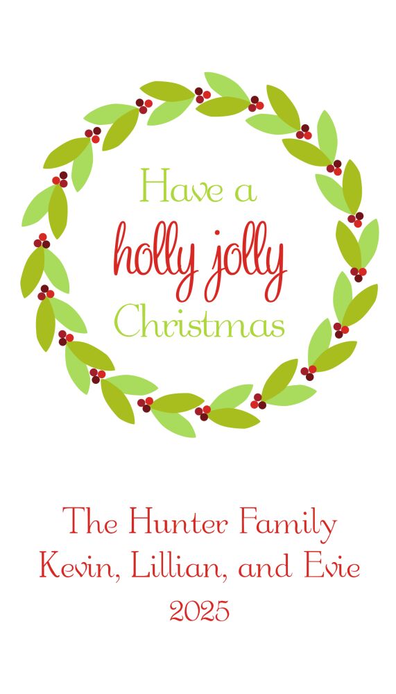 Wreath Gift Sticker
