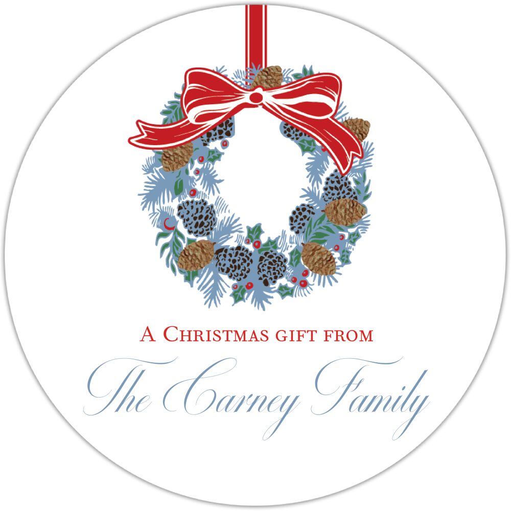 Wreath Gift Sticker