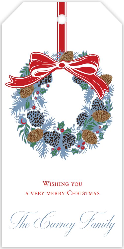 Wreath Hanging Gift Tag