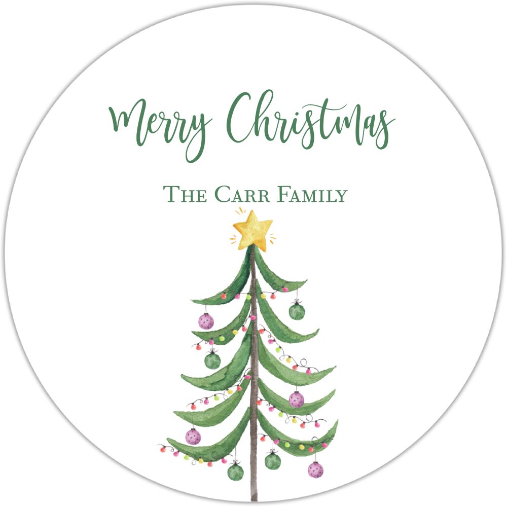 Modern Tree Gift Sticker