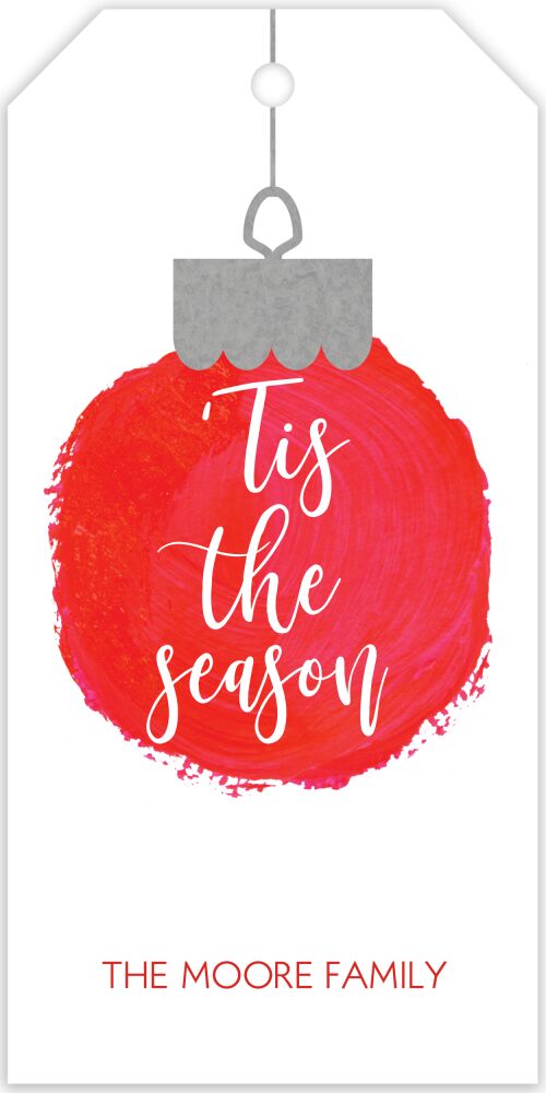 Tis the Season Ornament Gift Tag