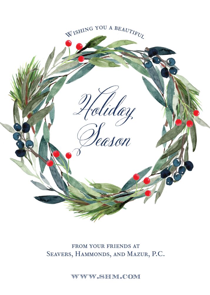 Winter Wreath Greeting Card