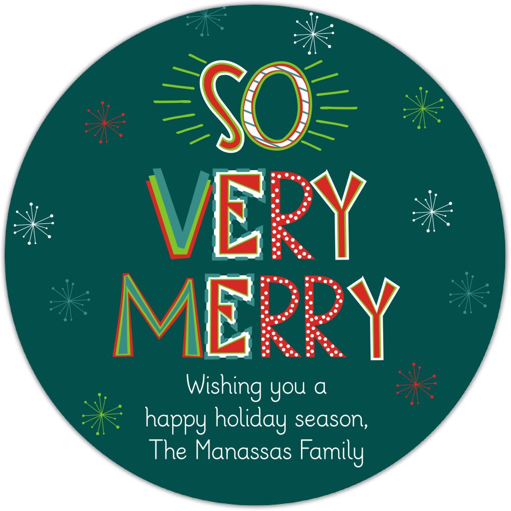 So Very Merry Gift Sticker