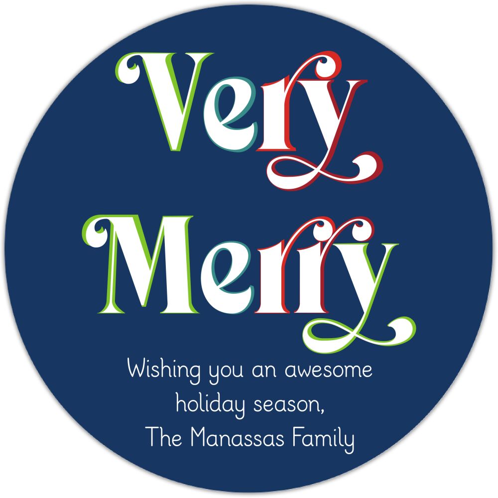 Very Merry Gift Sticker
