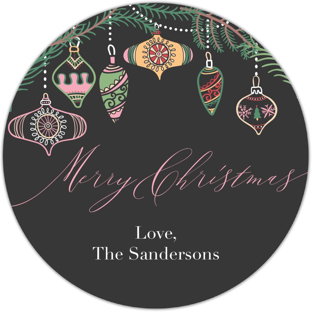 Christmas Frills Gift Sticker