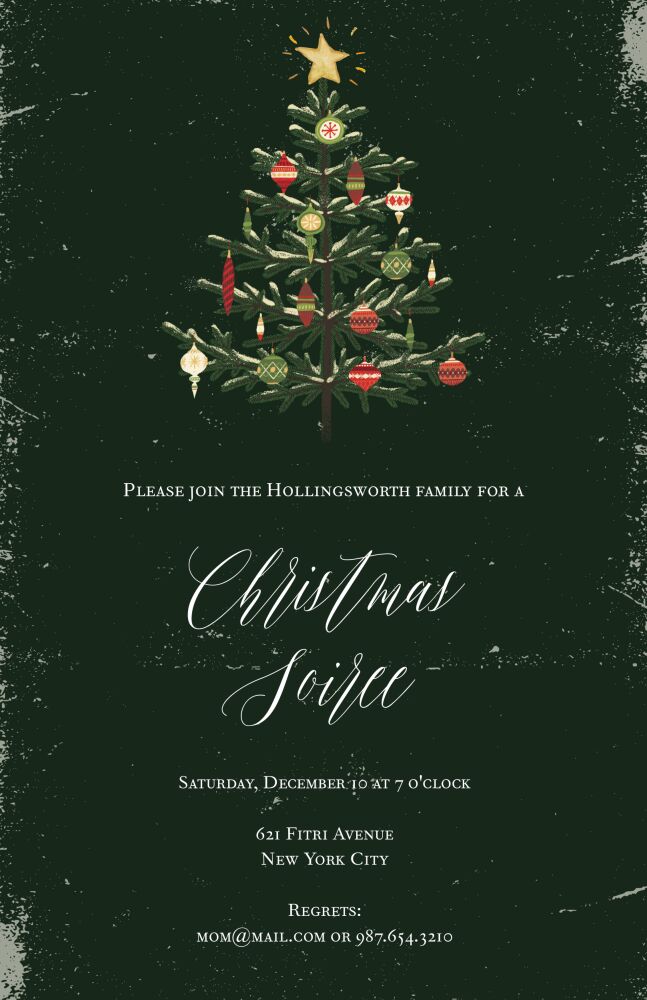 Adorned Tree Invitation