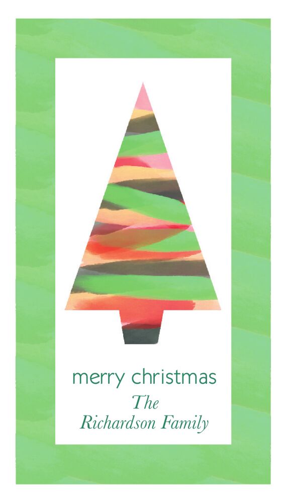 Contemporary Tree Gift Sticker