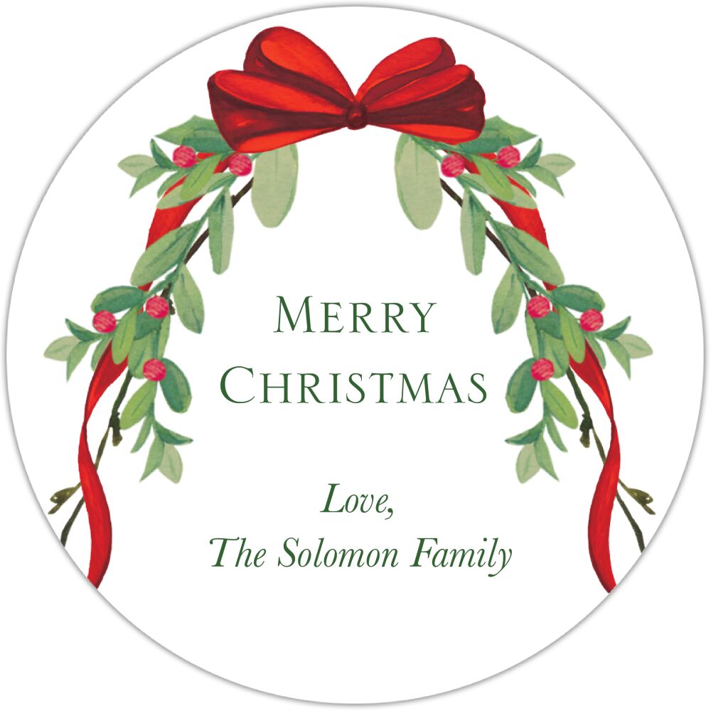 Ribbon Twig Gift Sticker