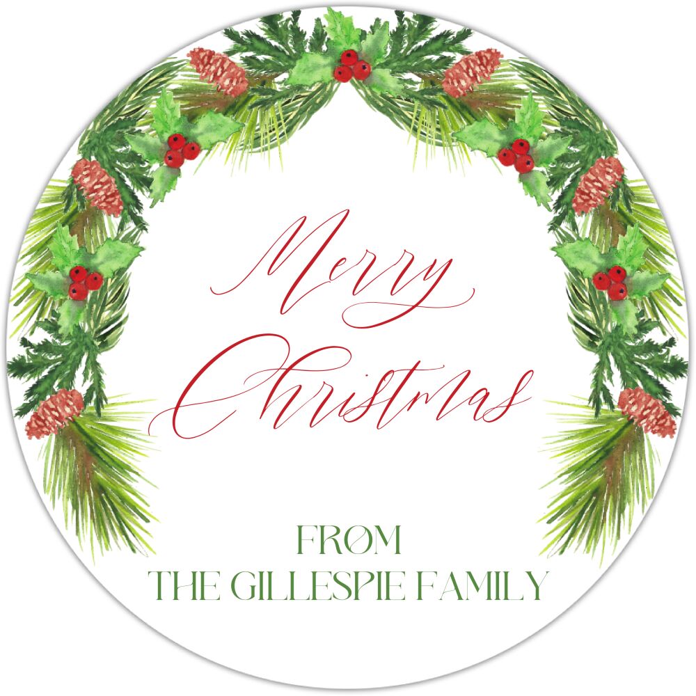 Pine Arch Gift Sticker