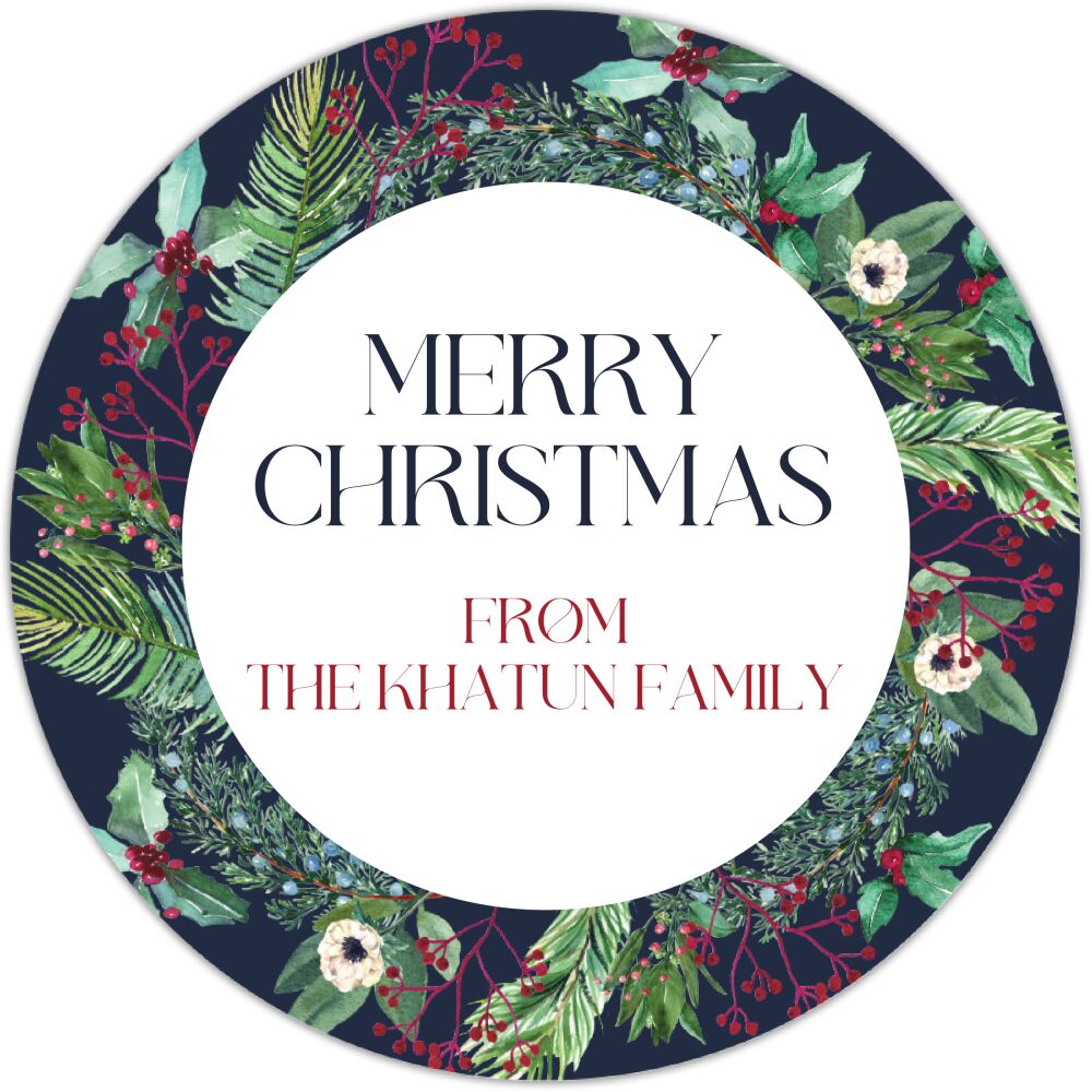 Floral Berry Gift Sticker