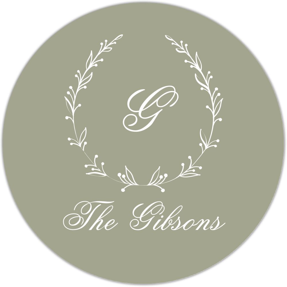 Simple Wreath Gift Sticker