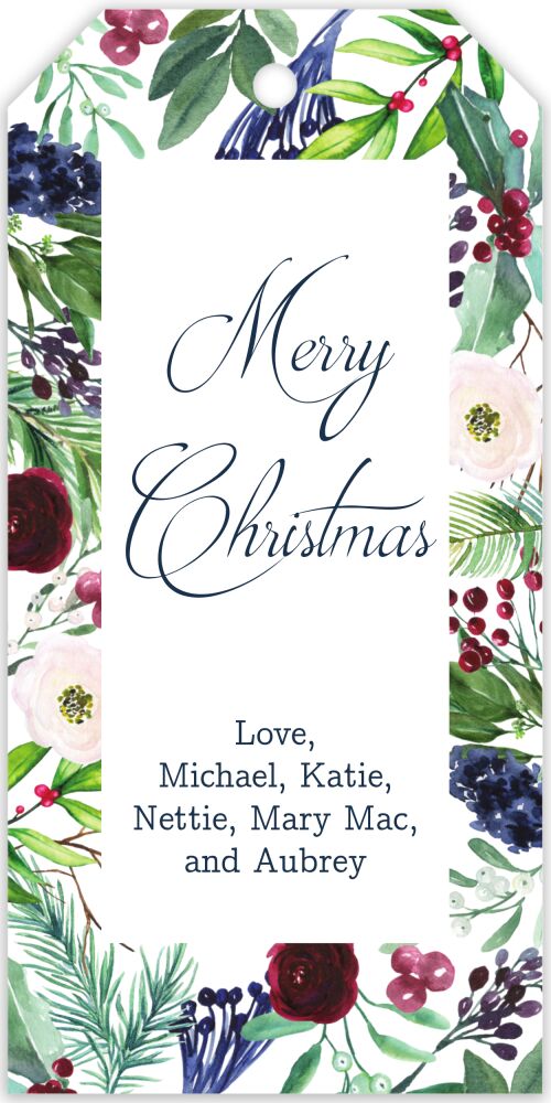 Watercolor Wishes Hanging Gift Tag