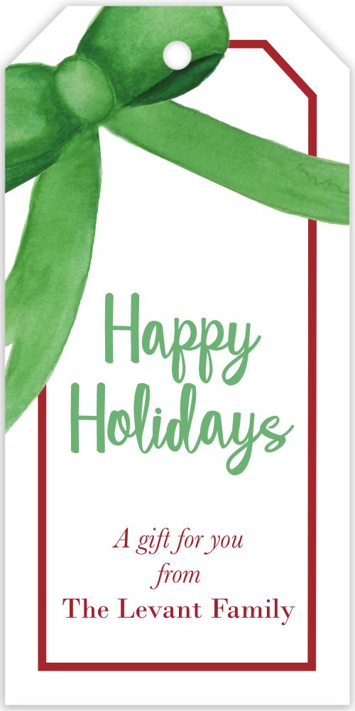 Big Bow Hanging Gift Tag