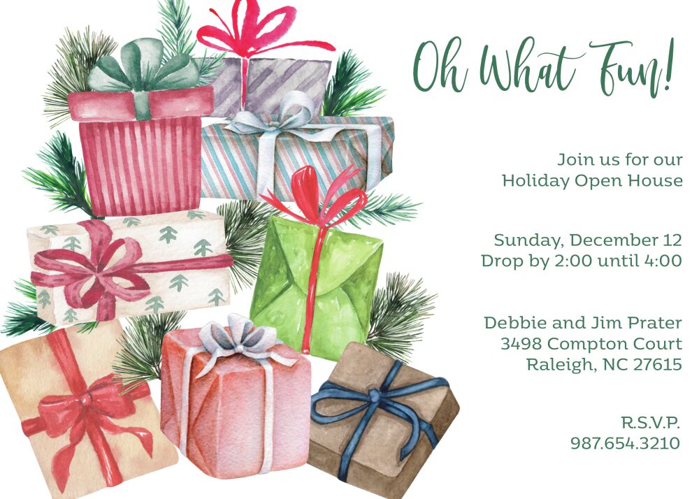 Fun Packages Invitation