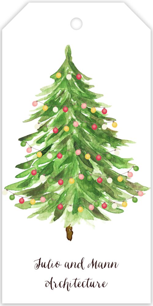 Bright Tree Hanging Gift Tag
