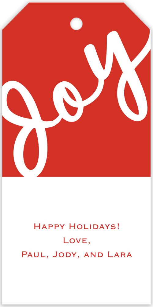 Joy Hanging Gift Tag