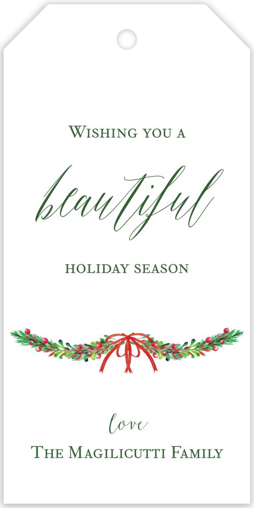 Beautiful Season Hanging Gift Tag