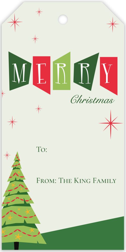 Atomic Hanging Gift Tag