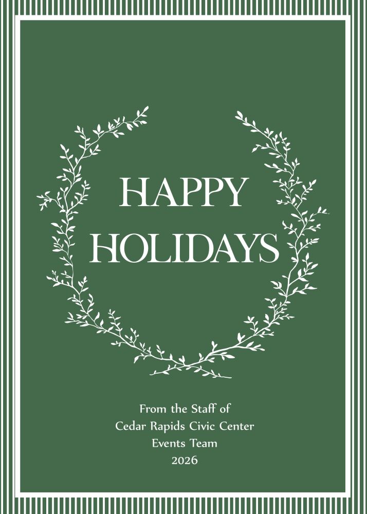 Layered Stripes Holiday Greeting Card