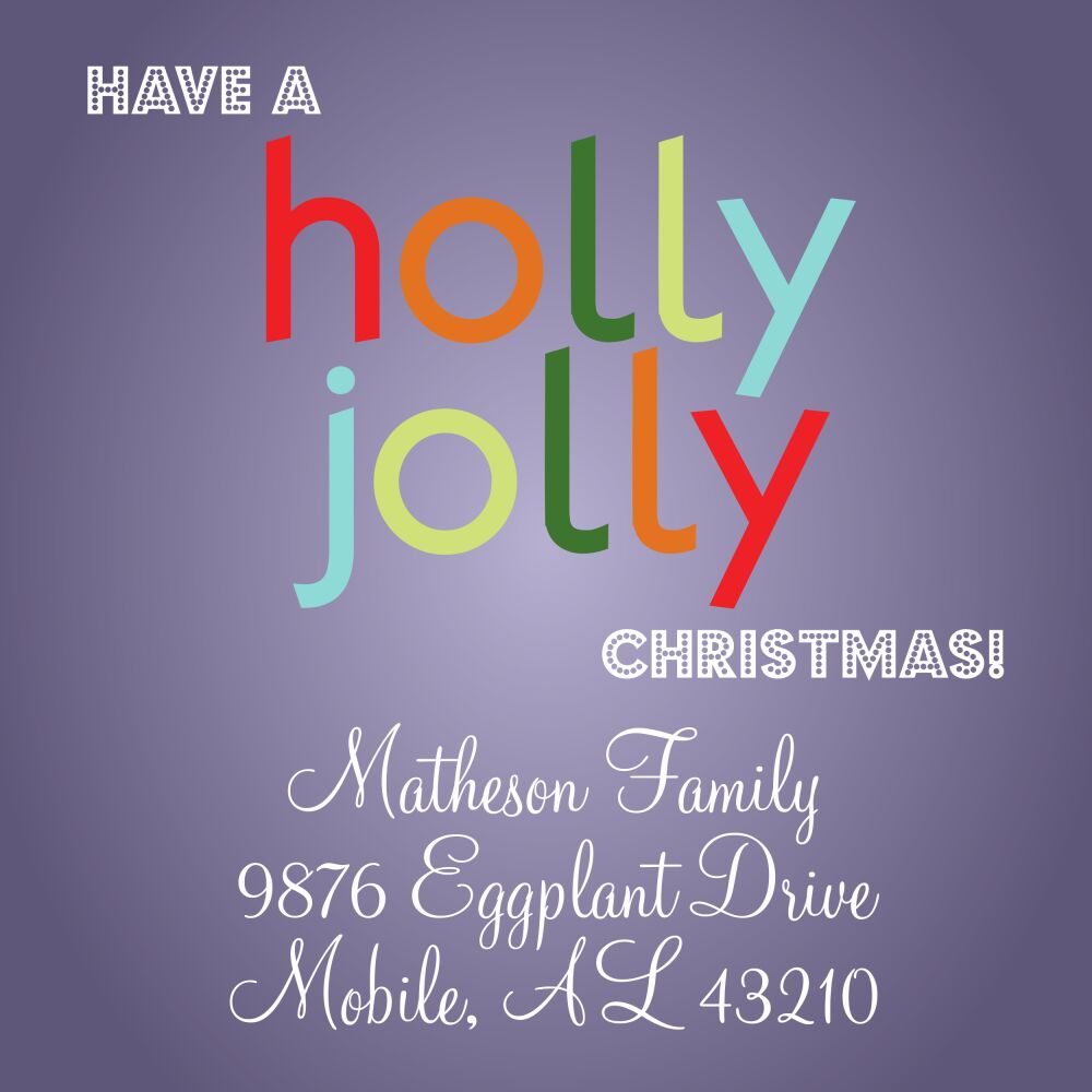 Ribbon Return Address Label