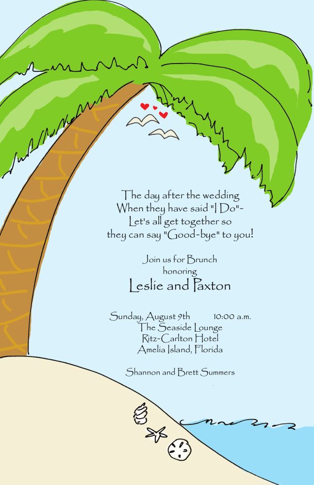 Palm Island Invitation