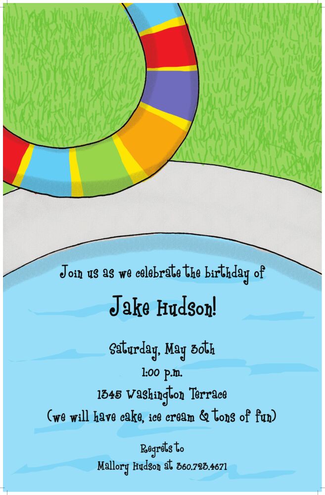 Pool Party Invitation