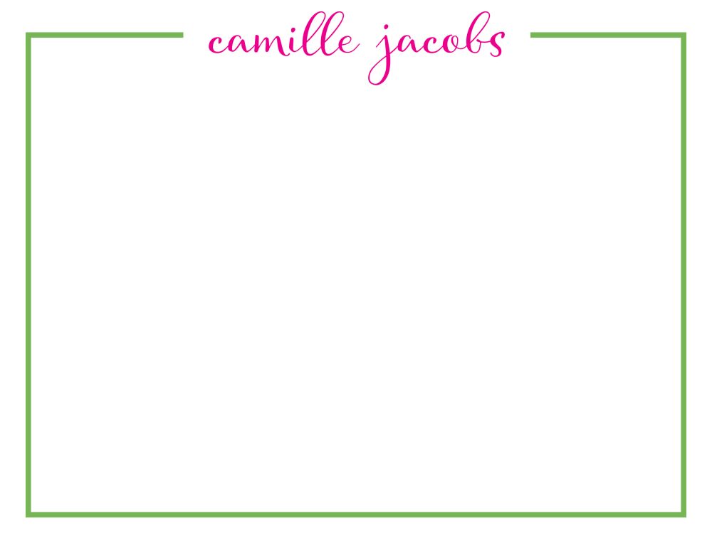 Border Note (Green) Flat Note