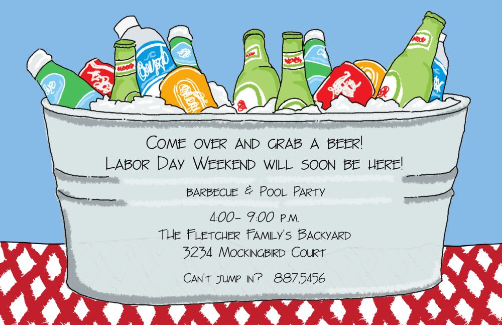Bucket o' Drinks Invitation