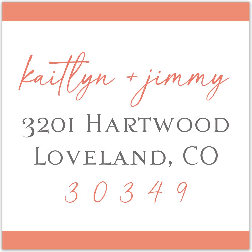 Tied Return Address Sticker