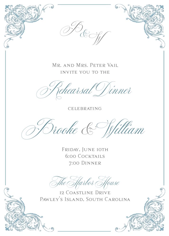 Modern Vintage Invitation 