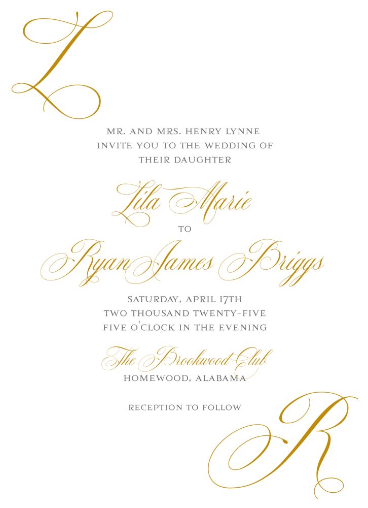 Embellished Invitation