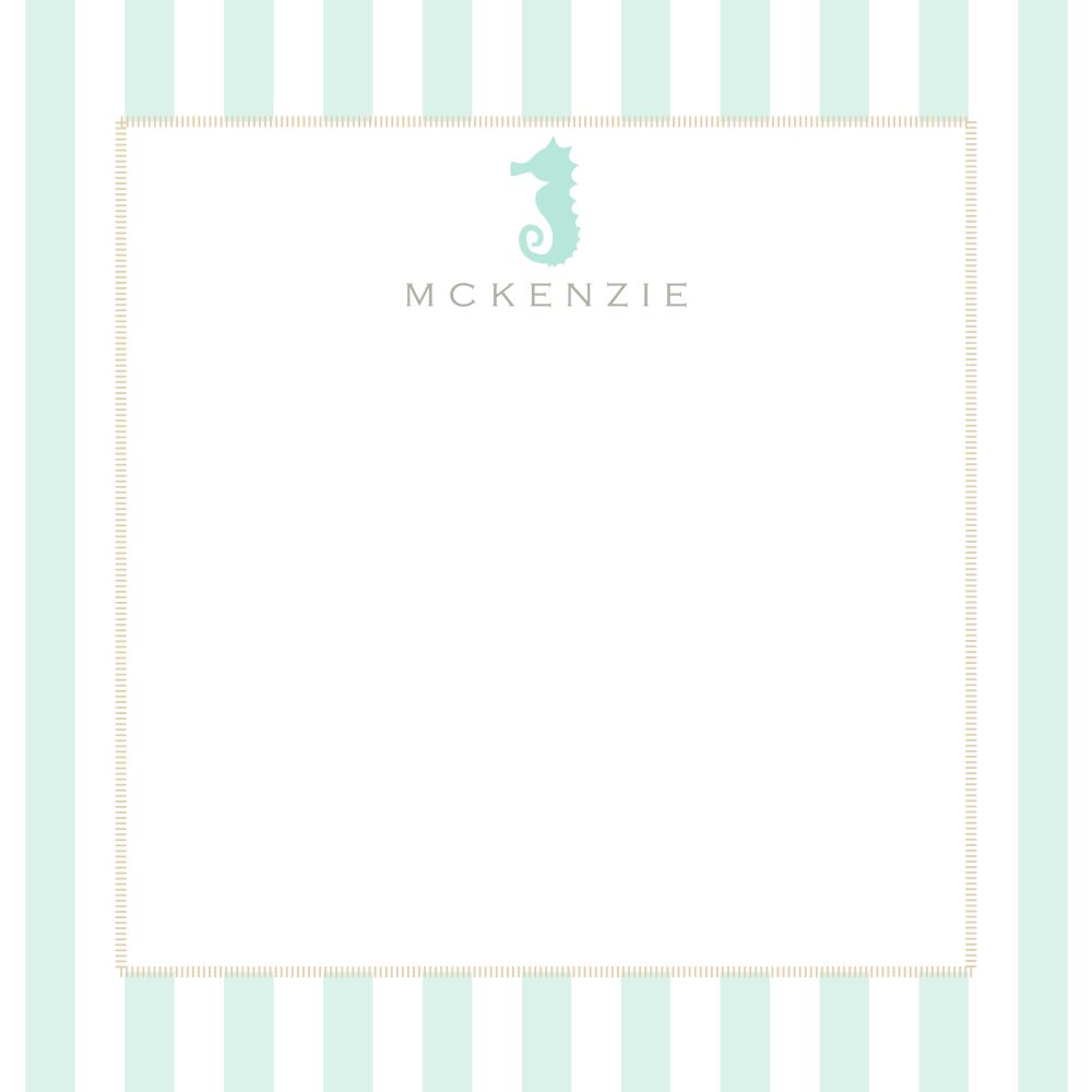 Seahorse Square Notepad