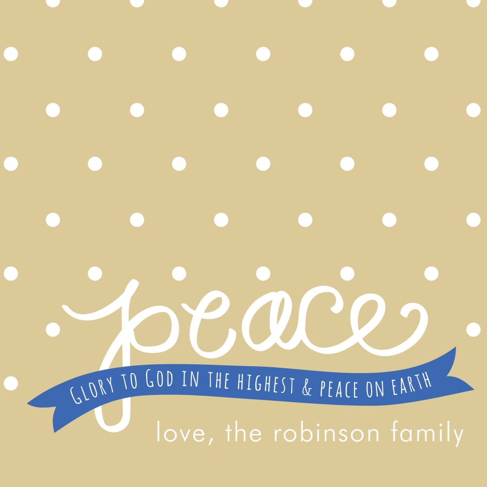 Peace Banner Enclosure Card