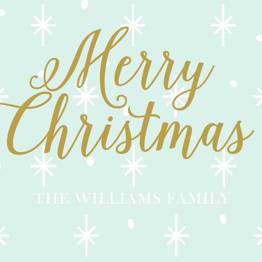 Southern Snow Square Gift Sticker