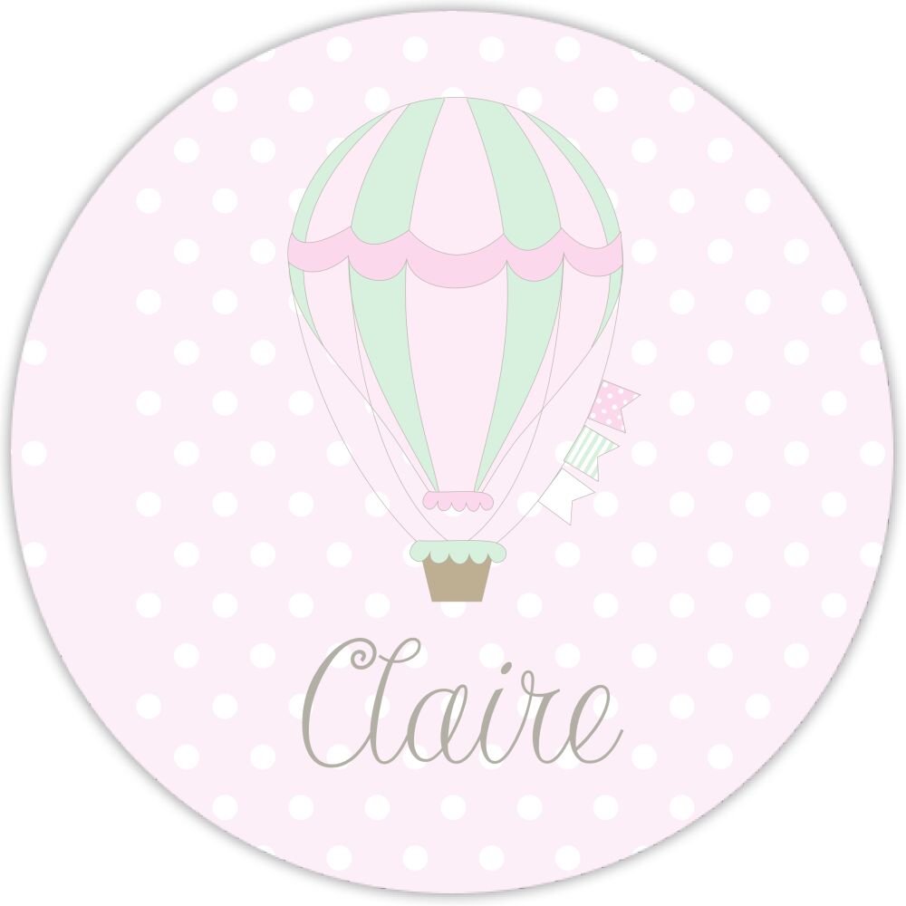 Hot Air Balloon Water-resistant Label