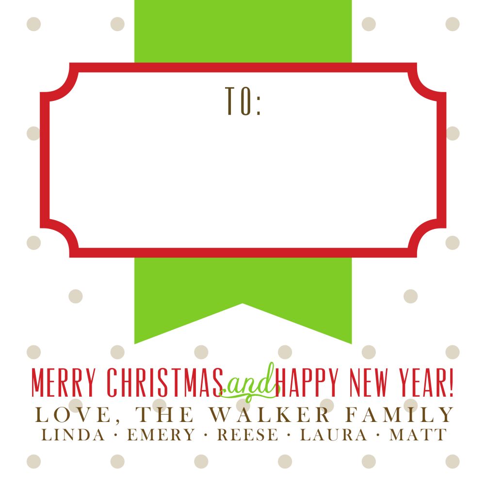 Tiny Dots Christmas Gift Sticker