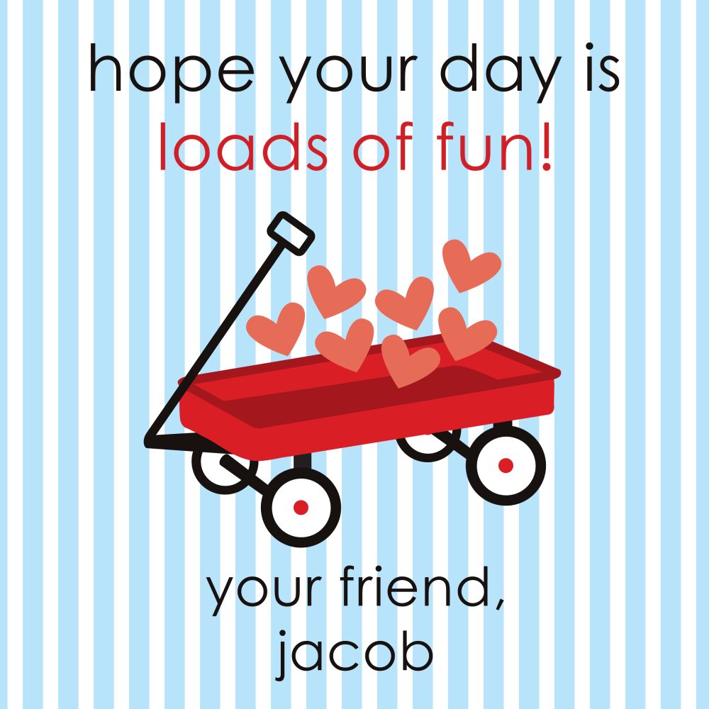 Wagon Loads Valentine Card