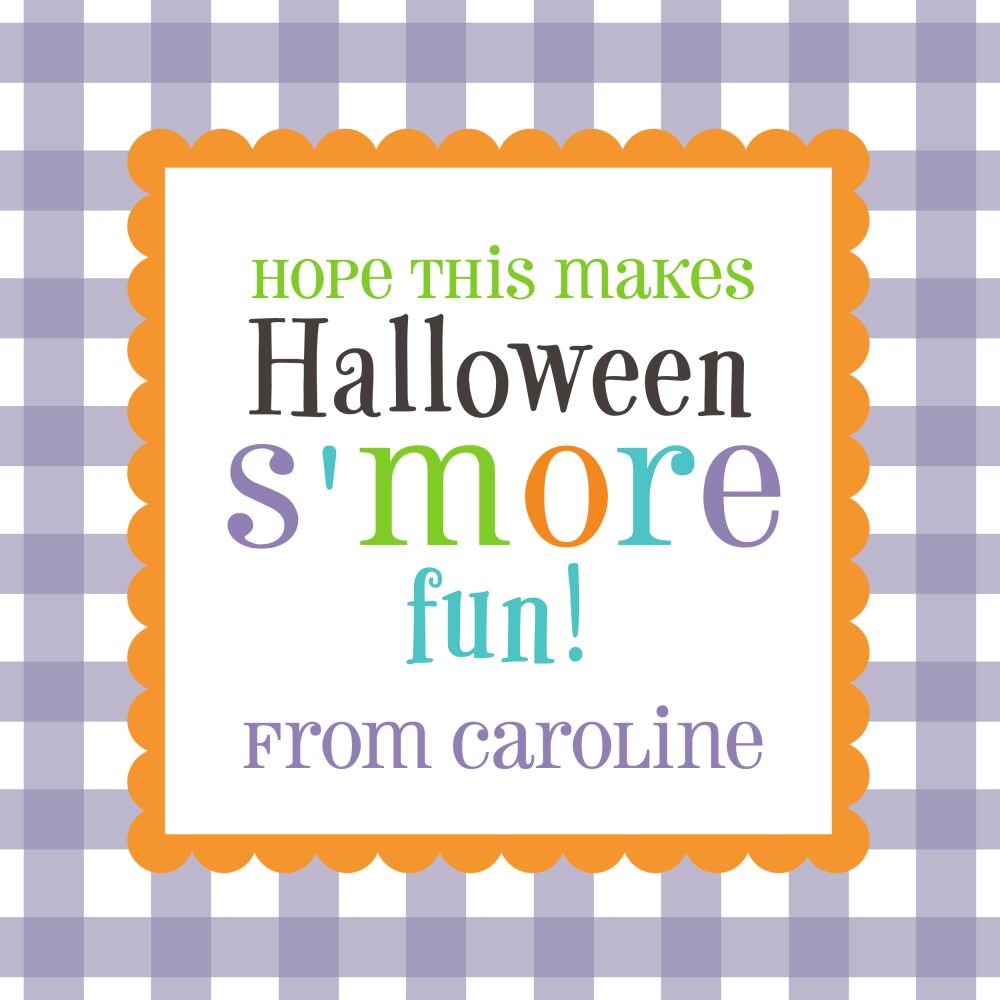 S'more Fun Halloween Enclosure Card