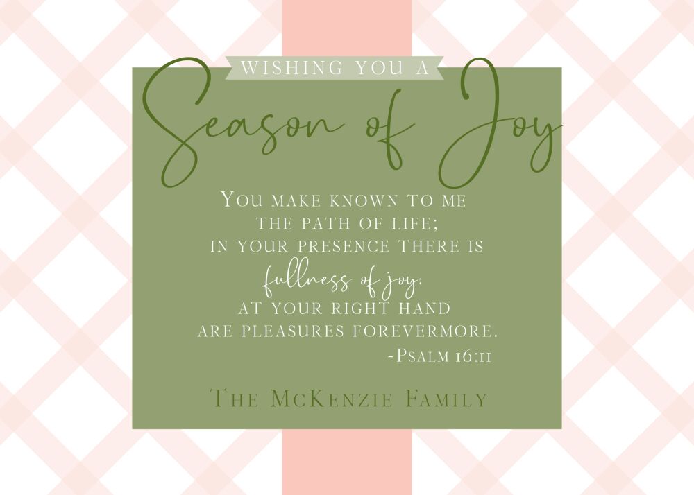 Season of Joy Holiday Greeting Card