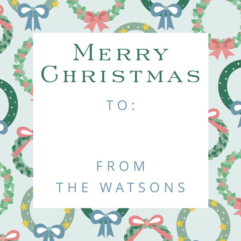 Cute Wreaths Gift Sticker