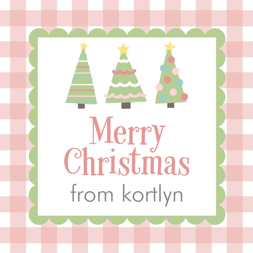 Pastel Trees Gift Sticker