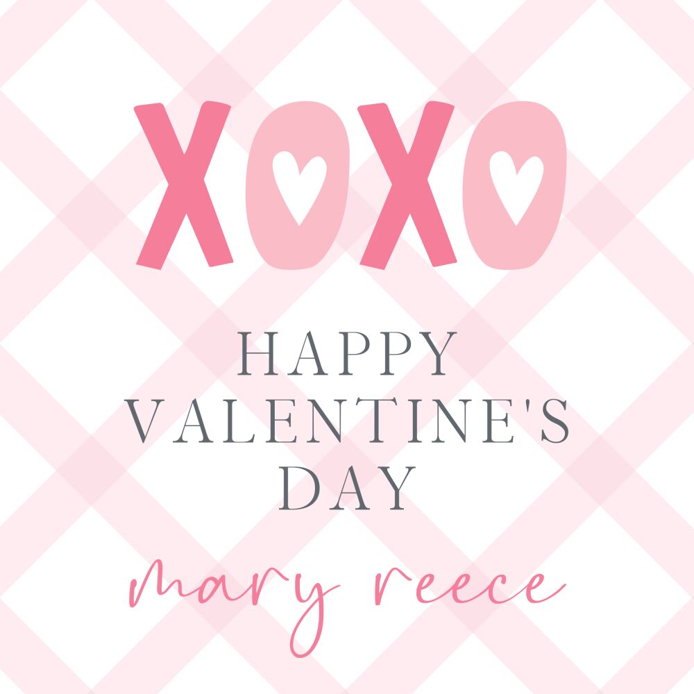 XOXO Valentine Sticker 