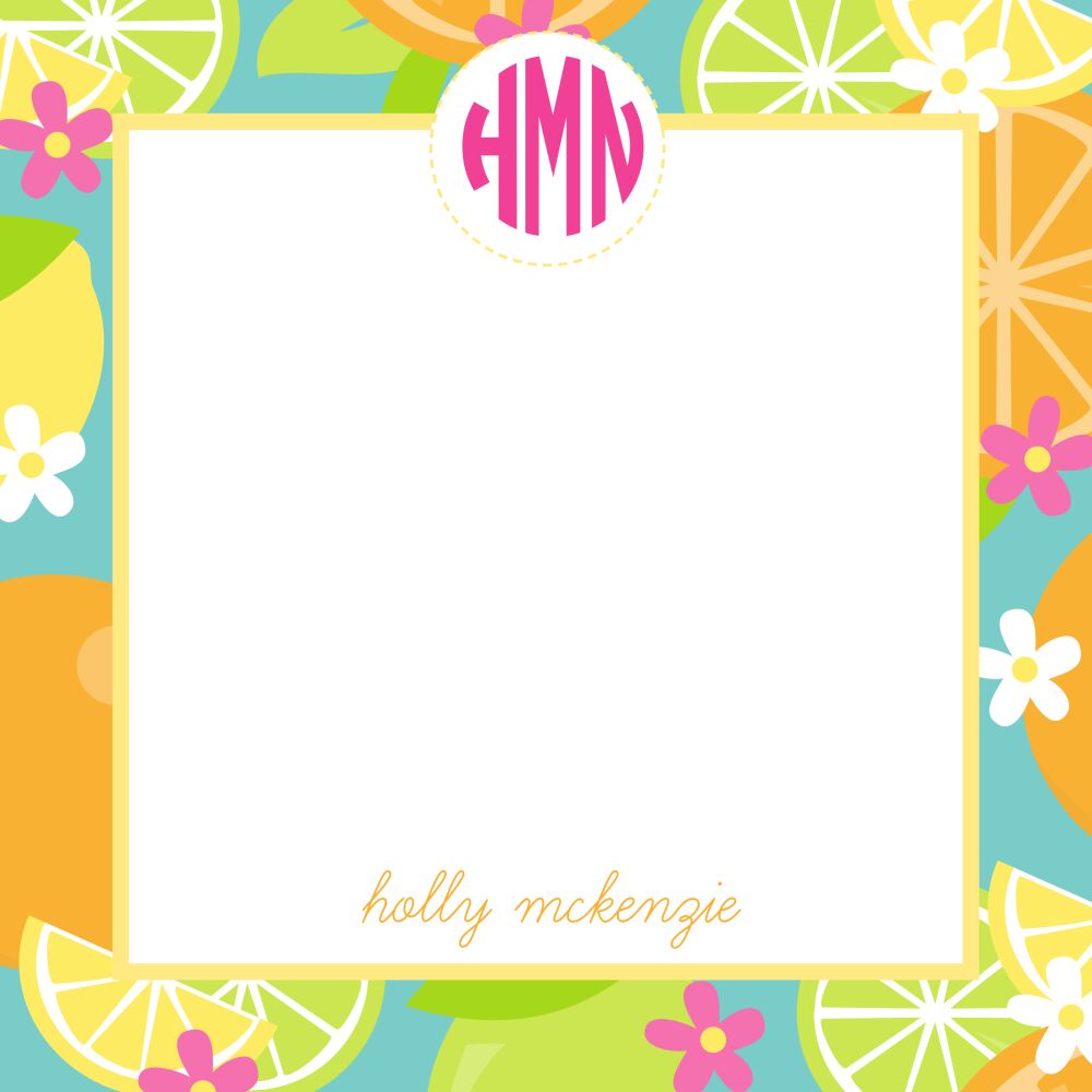 Hello Summer Square Notepad