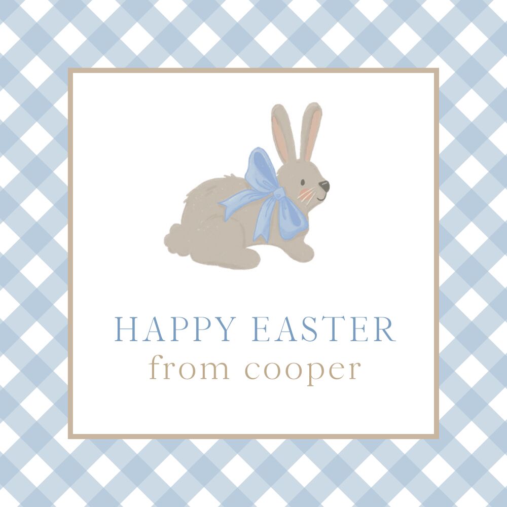 Bow Bunny Gift Sticker 