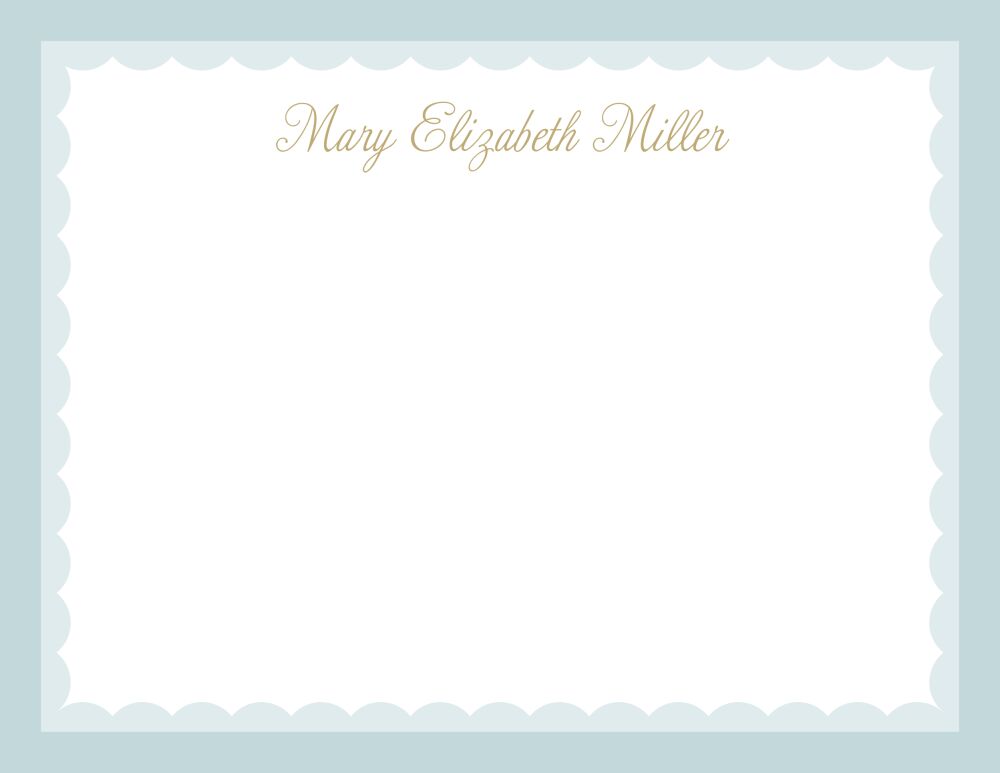 Lattice Ruffle Flat Note Card