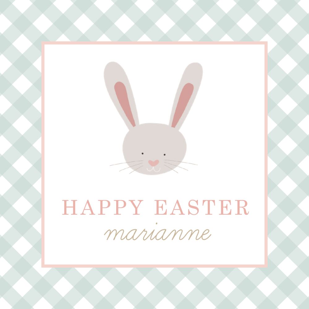 Heart Nose Bunny Gift Sticker 